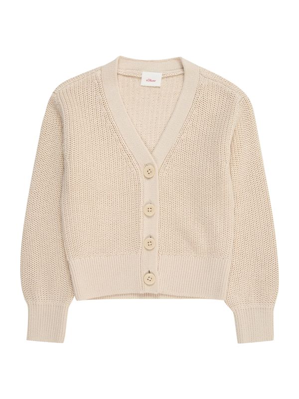 s.Oliver s.Oliver Плетена жилетка  светлобежово