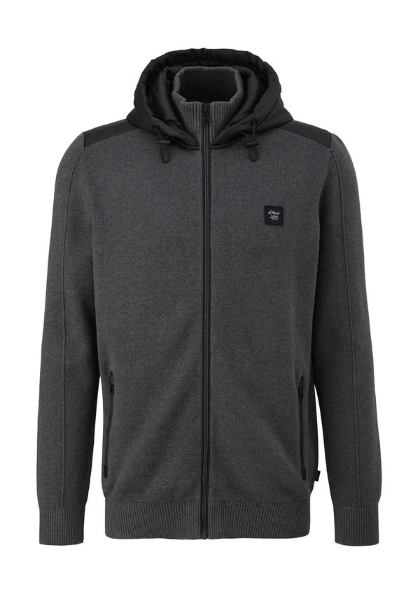 s.Oliver s.Oliver Плетена жилетка  тъмносиво