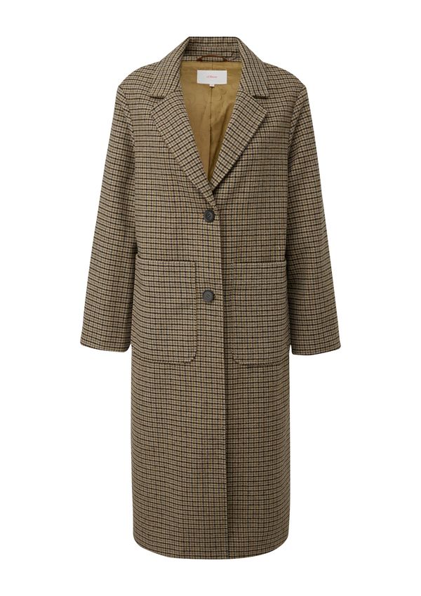 s.Oliver s.Oliver Преходно палто  светлобежово / кафяво / черно