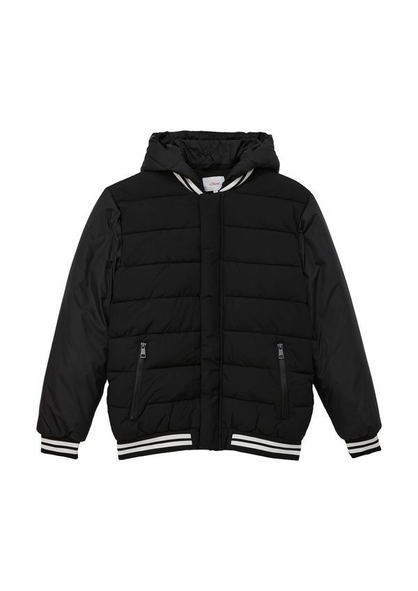 s.Oliver s.Oliver Преходно яке  черно / бяло