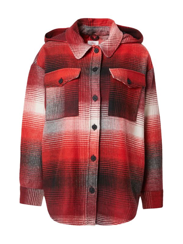 s.Oliver s.Oliver Преходно яке  червено / карминено червено / черно / бяло