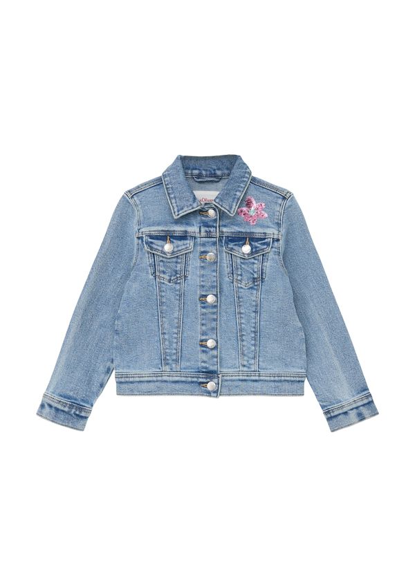 s.Oliver s.Oliver Преходно яке  син деним / светлосиньо / пастелно оранжево / пастелно розово