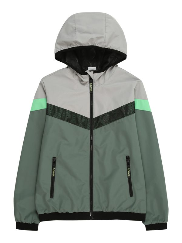 s.Oliver s.Oliver Преходно яке  сиво / елхово зелено / светлозелено / черно