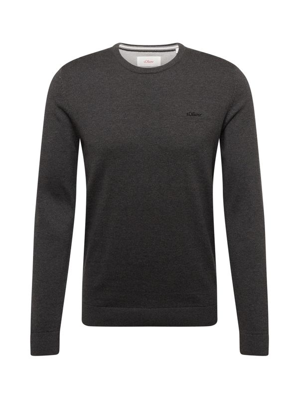 s.Oliver s.Oliver Пуловер  антрацитно черно