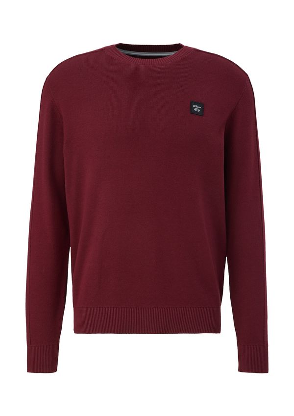 s.Oliver s.Oliver Пуловер  бордо / черно / бяло