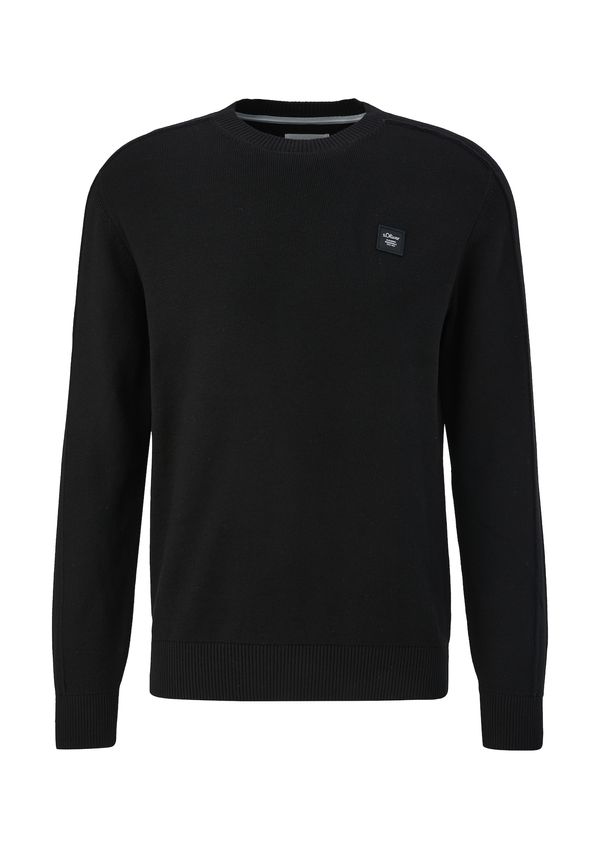 s.Oliver s.Oliver Пуловер  черно / бяло