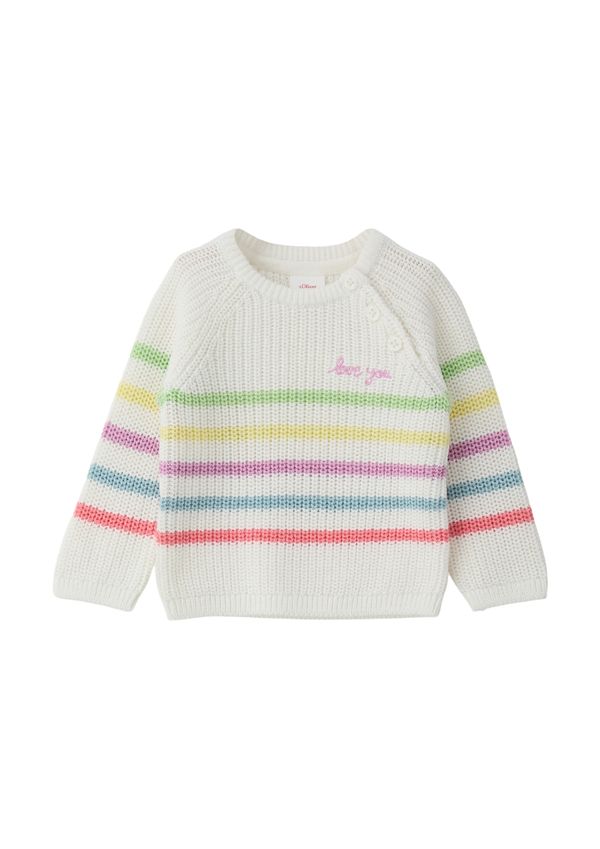 s.Oliver s.Oliver Пуловер  кремаво / жълто / светлозелено / лилав