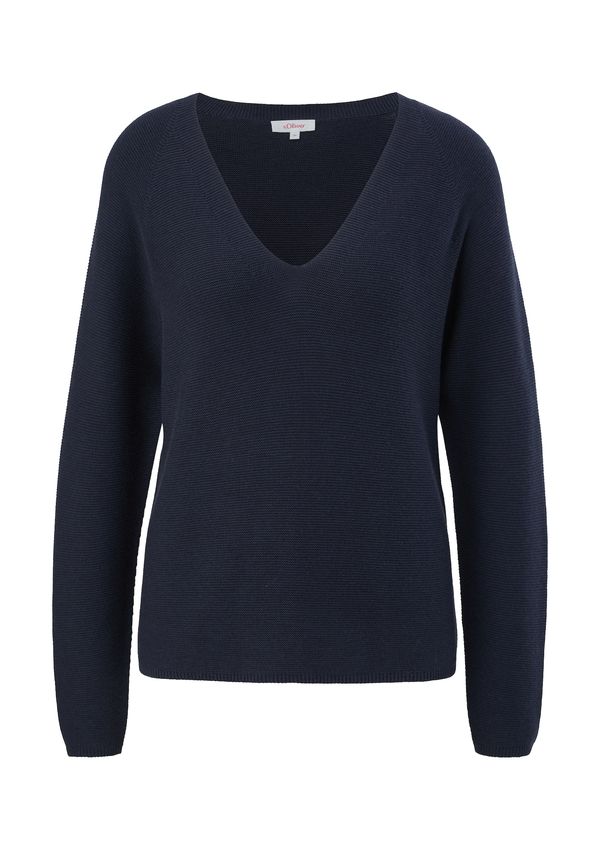 s.Oliver s.Oliver Пуловер  нейви синьо