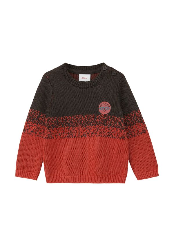 s.Oliver s.Oliver Пуловер  тюркоазен / тъмнокафяво / ръждиво червено