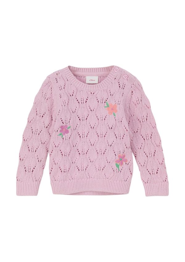 s.Oliver s.Oliver Пуловер  зелено / лилав / корал / бледорозово