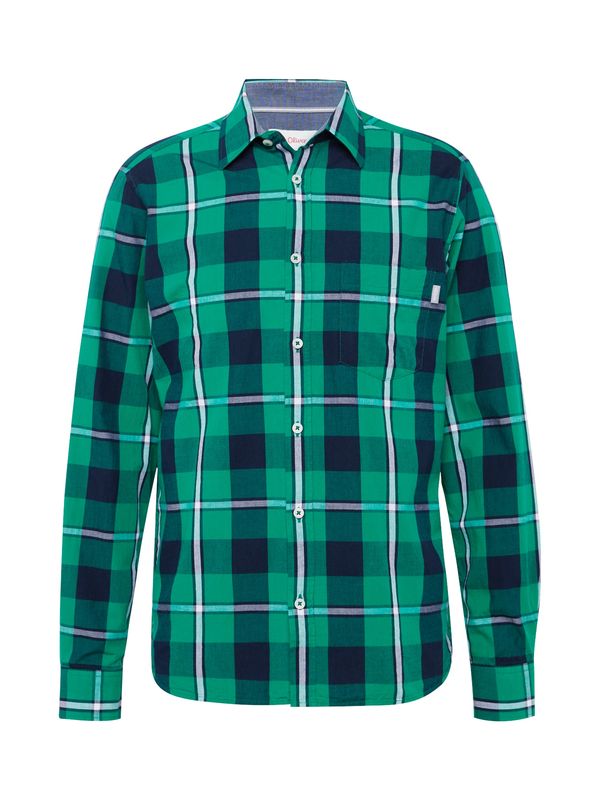 s.Oliver s.Oliver Риза  елхово зелено / светлозелено / черно / бяло