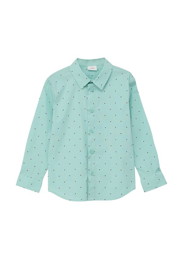 s.Oliver s.Oliver Риза  кремаво / аквамарин / черно