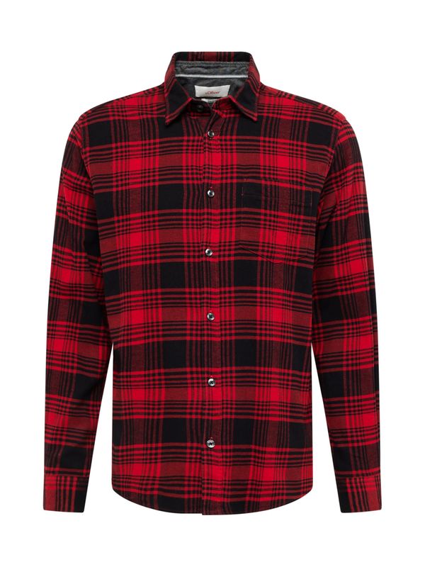 s.Oliver s.Oliver Риза  рубинено червено / черно