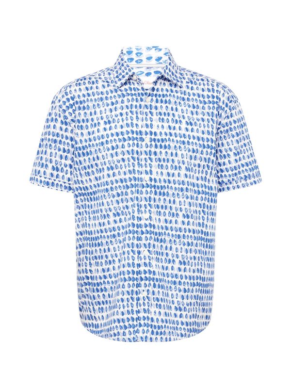 s.Oliver s.Oliver Риза  синьо / опушено синьо / бяло