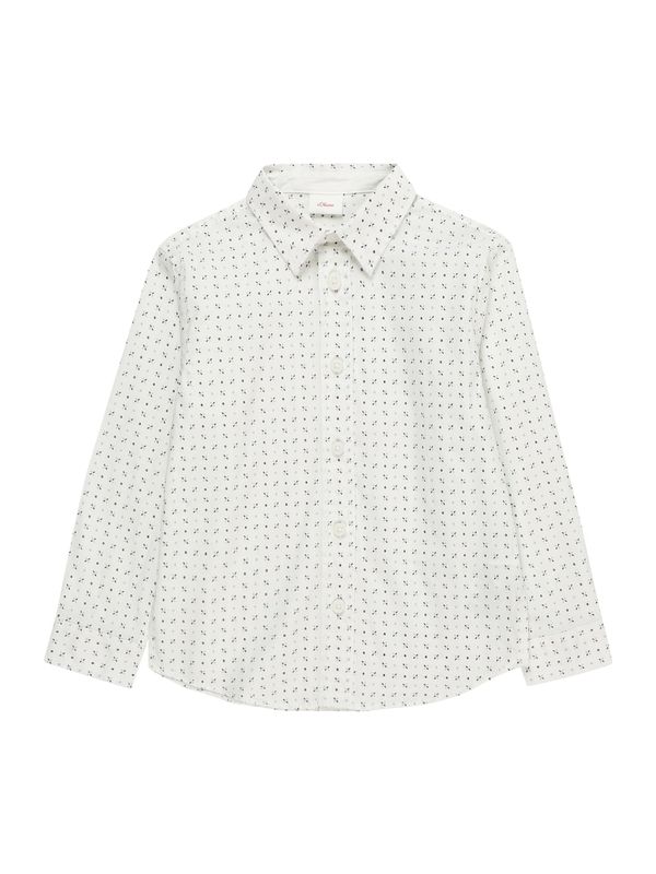 s.Oliver s.Oliver Риза  сиво / черно / бяло