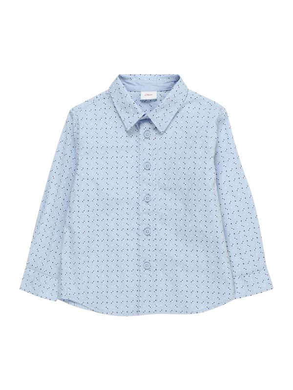 s.Oliver s.Oliver Риза  светлосиньо / черно / бяло