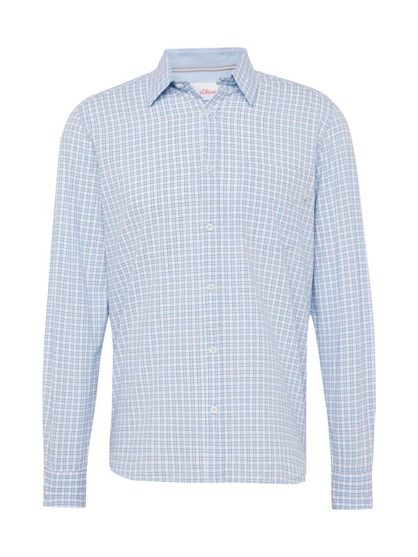 s.Oliver s.Oliver Риза  светлосиньо / черно / бяло