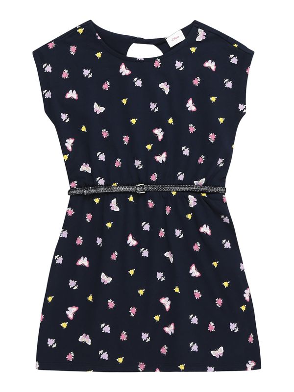 s.Oliver s.Oliver Рокля  нейви синьо / светлолилаво / светлорозово / бяло