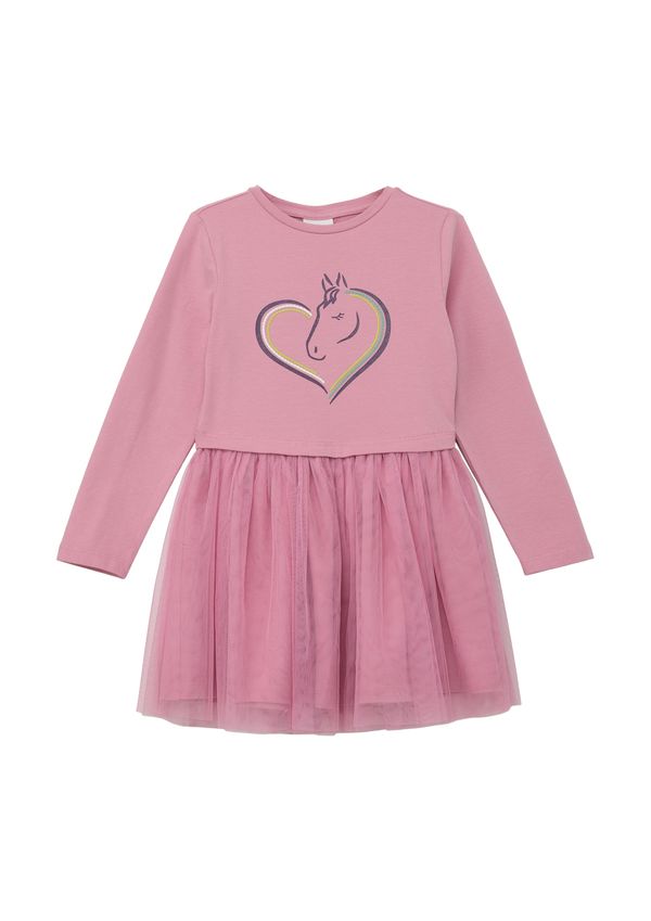 s.Oliver s.Oliver Рокля  сиво / зелено / розово / бяло