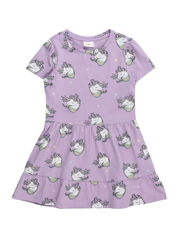 s.Oliver s.Oliver Рокля  светлосиньо / пастелно зелено / лавандула / мръсно бяло