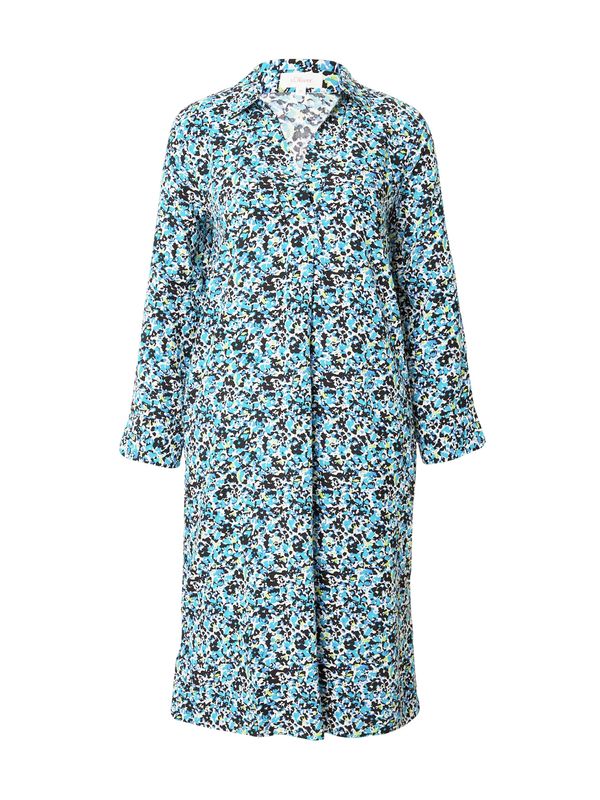 s.Oliver s.Oliver Рокля тип риза  аквамарин / ябълка / черно / бяло