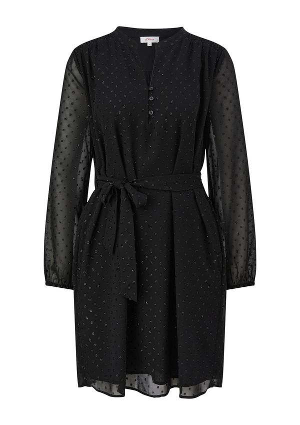 s.Oliver s.Oliver Рокля тип риза  черно