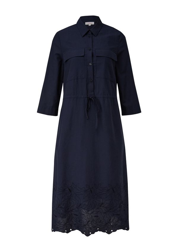 s.Oliver s.Oliver Рокля тип риза  нейви синьо