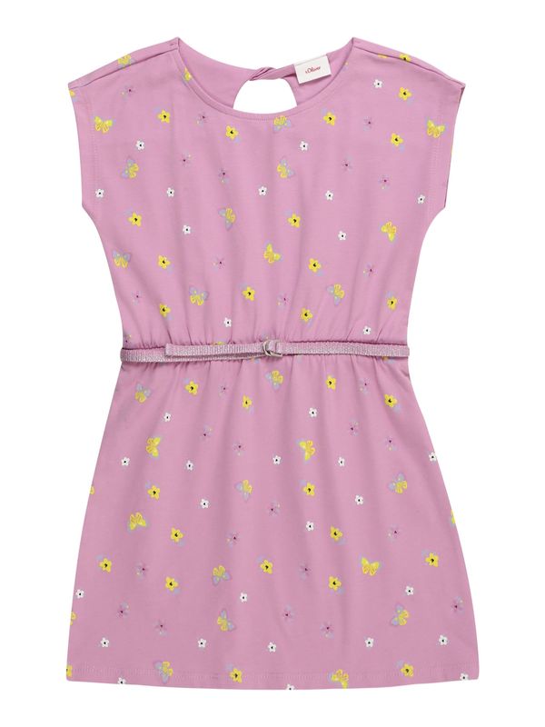 s.Oliver s.Oliver Рокля  жълто / лавандула / еосин / бяло