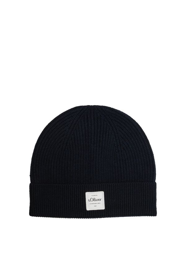 s.Oliver s.Oliver Шапка  нейви синьо / черно / бяло