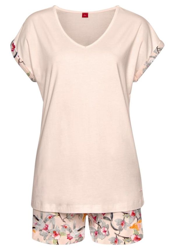 s.Oliver s.Oliver Шорти  кремаво / бледорозово