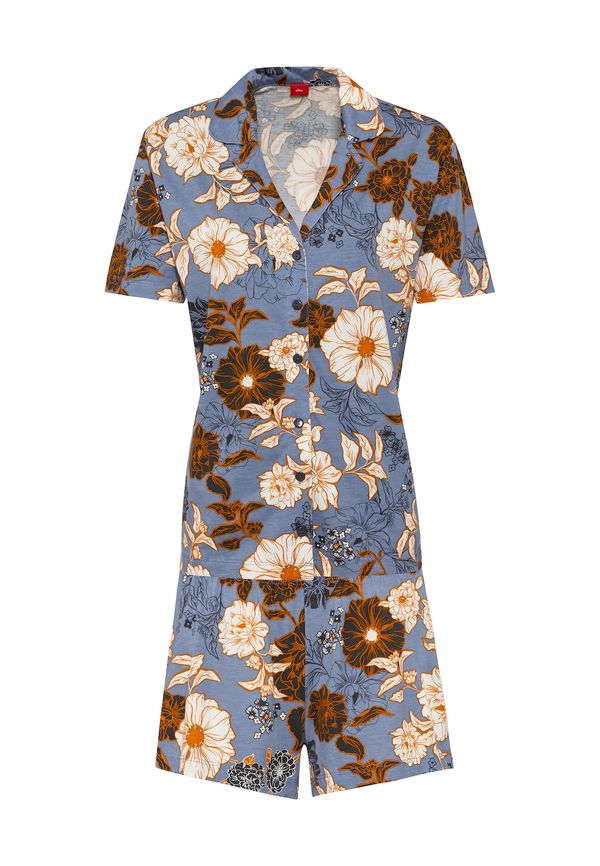 s.Oliver s.Oliver Шорти  опушено синьо / тъмносиньо / кафяво / бяло