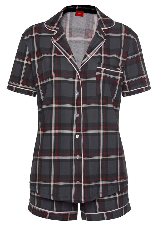 s.Oliver s.Oliver Шорти  тъмносиво / карминено червено / черно / естествено бяло