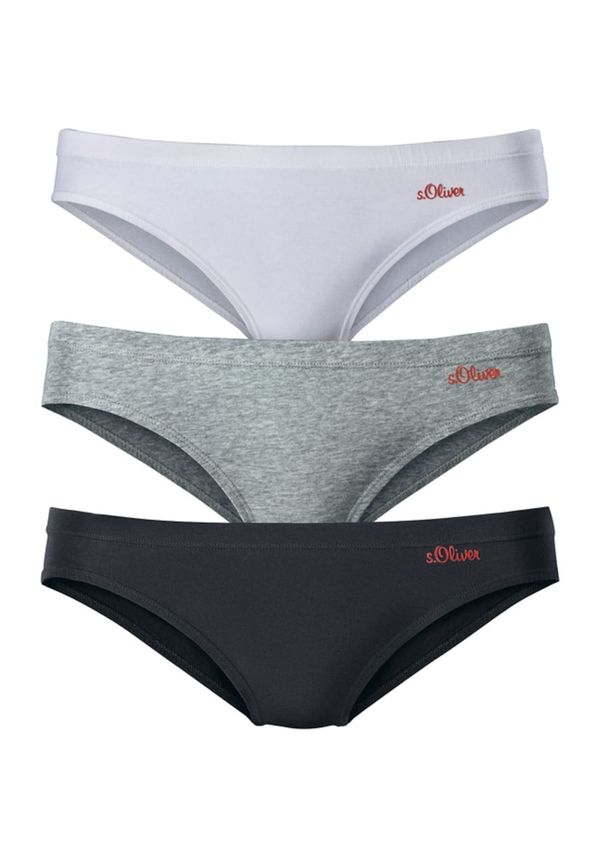 s.Oliver s.Oliver Слип  сив меланж / червено / черно / мръсно бяло