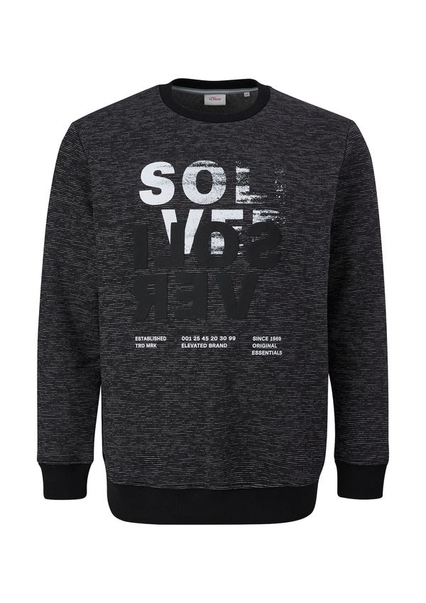 s.Oliver s.Oliver Суичър  черен меланж / бяло