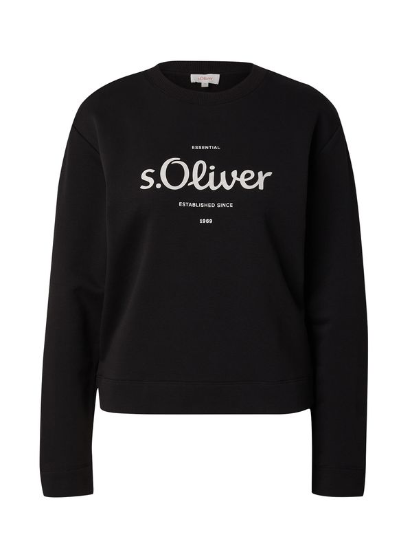 s.Oliver s.Oliver Суичър  черно / бяло