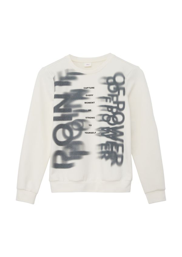 s.Oliver s.Oliver Суичър  екрю / антрацитно черно