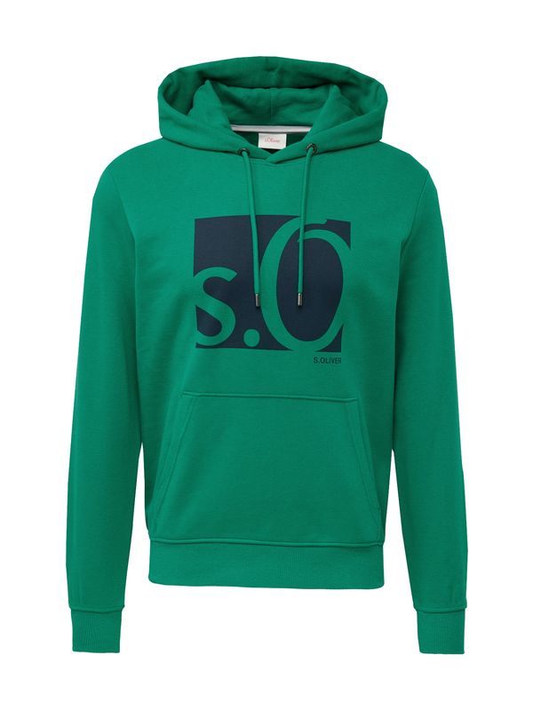 s.Oliver s.Oliver Суичър  нейви синьо / смарагдово зелено