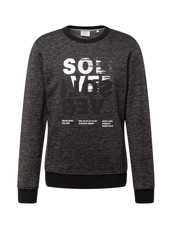 s.Oliver s.Oliver Суичър  сиво / черно / бяло