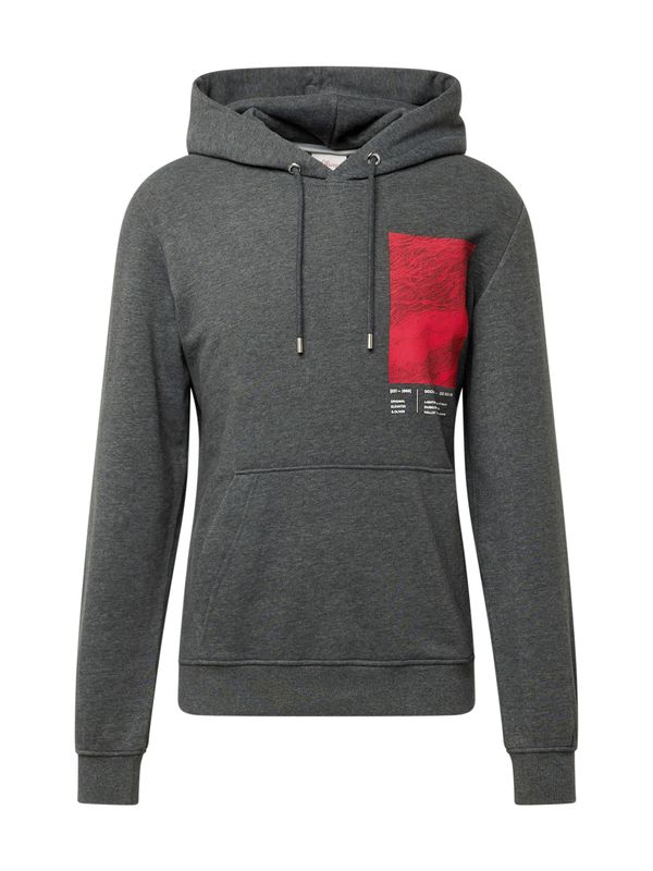 s.Oliver s.Oliver Суичър  тъмносиво / карминено червено / черно / бяло