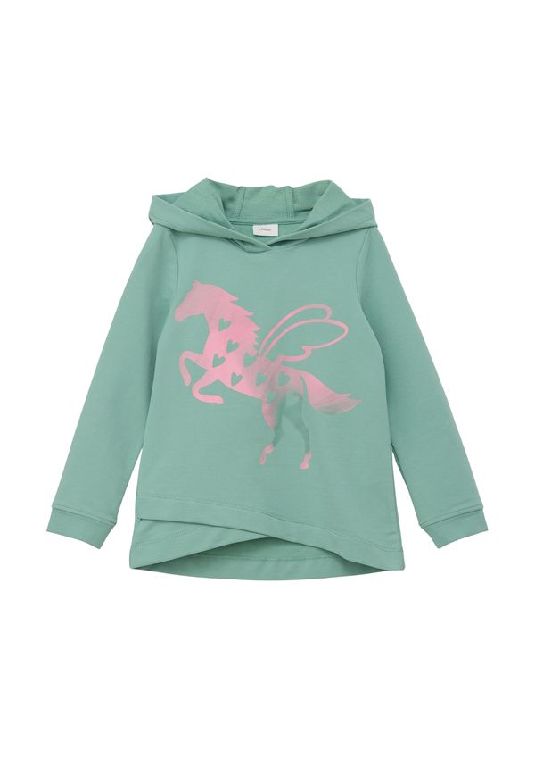 s.Oliver s.Oliver Суичър  зелено / розово