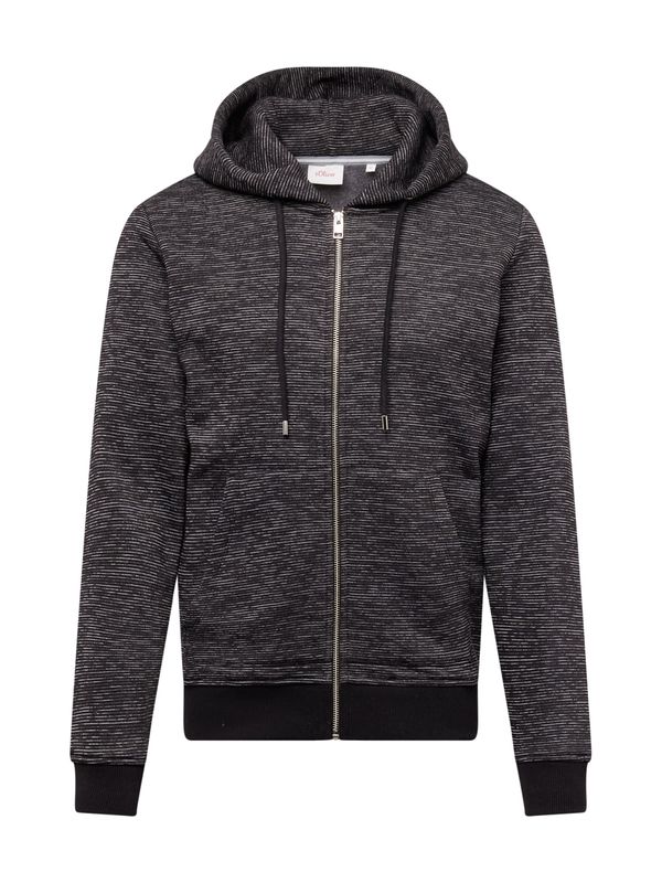 s.Oliver s.Oliver Суичъри с качулка  черно / бяло