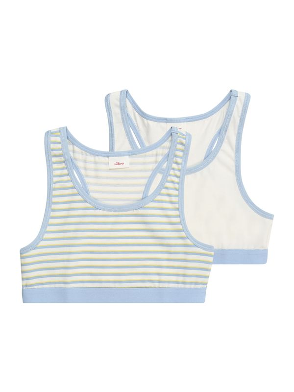 s.Oliver s.Oliver Сутиен  гълъбово синьо / жълто / естествено бяло