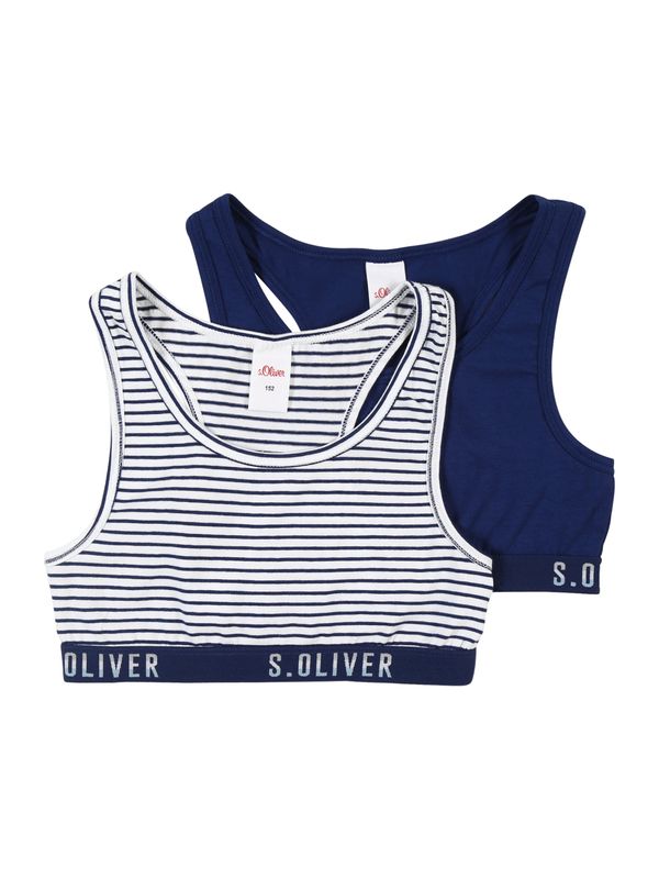 s.Oliver s.Oliver Сутиен  морскосиньо / бяло