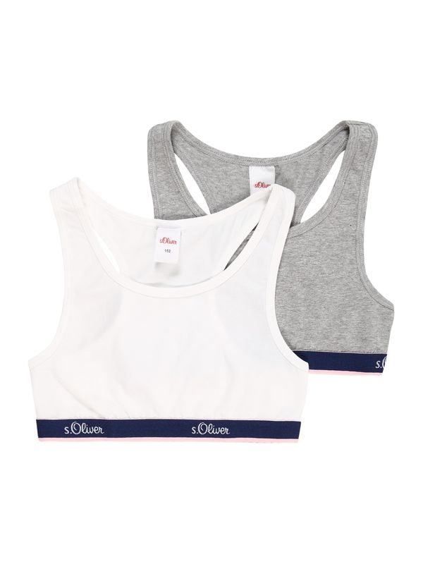 s.Oliver s.Oliver Сутиен  синьо / сиво / бледорозово / бяло