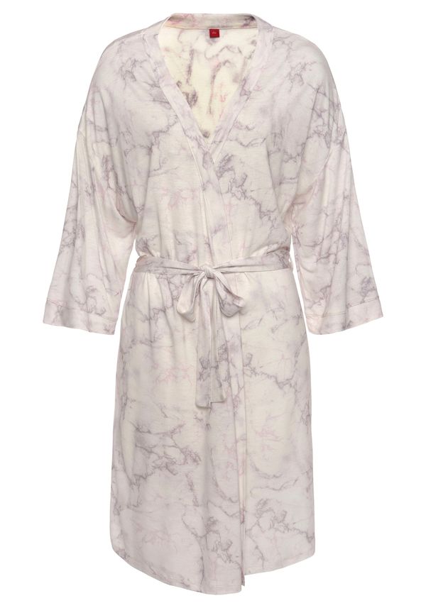 s.Oliver s.Oliver Сутрешен халат  кремаво / светлосиво / светлолилаво