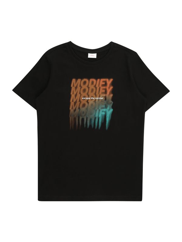 s.Oliver s.Oliver Тениска  аквамарин / окисово червено / черно / бяло