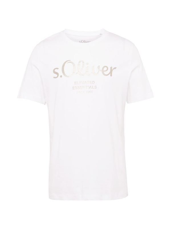 s.Oliver s.Oliver Тениска  бежово / бяло