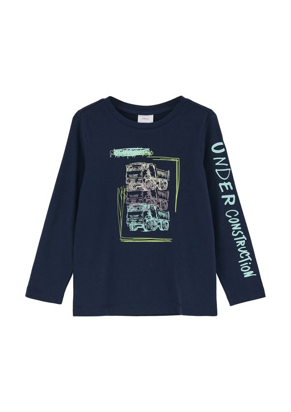 s.Oliver s.Oliver Тениска  бежово / нейви синьо / зелено / лилав