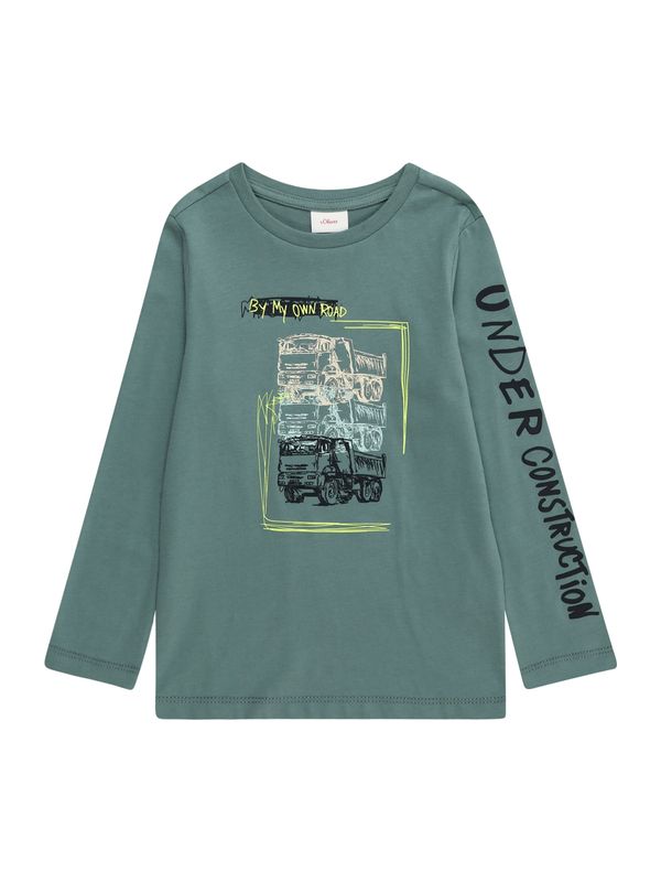 s.Oliver s.Oliver Тениска  бежово / светлосиньо / петрол / черно