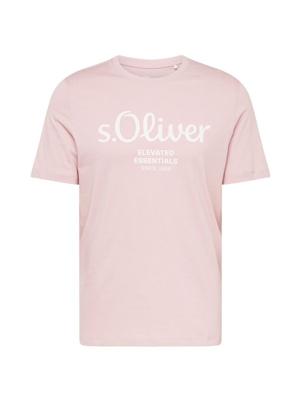 s.Oliver s.Oliver Тениска  бледорозово / бяло